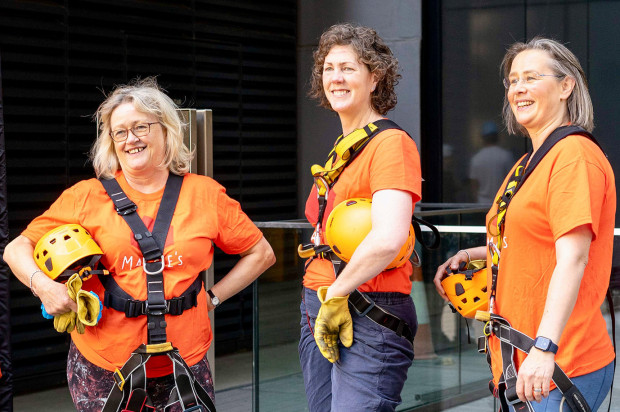 RSHP team abseil the Leadenhall Building for Maggie's
