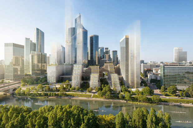 RSHP wins Rives-Défense competition in Paris