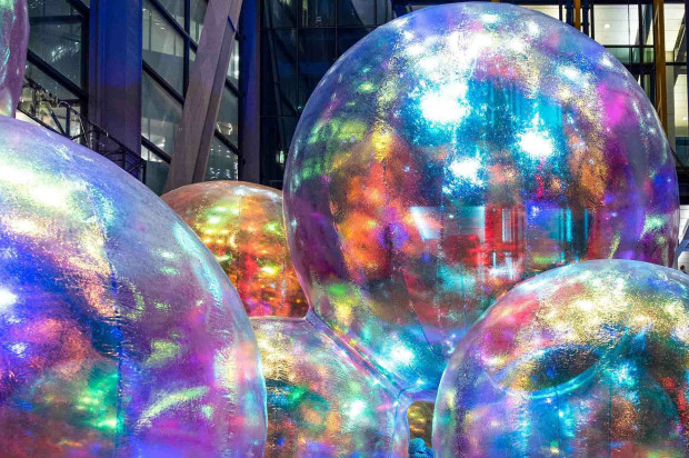 Giant interactive artwork at the Leadenhall Building